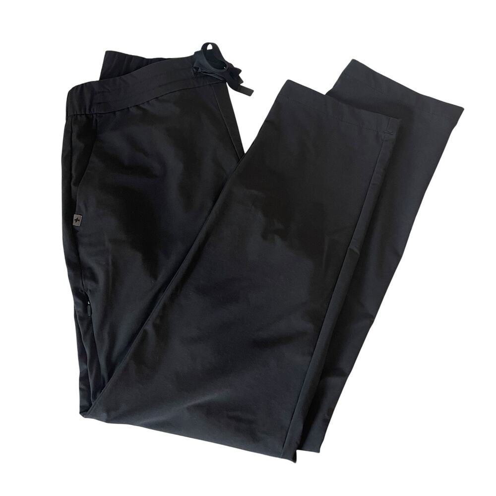 FIGS Scrub Trouser Pull On Pockets Pants in Black Size L